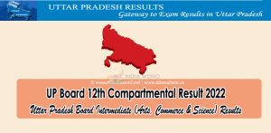 UP Board 12th Class Supplementary Results 2022 Uttar Pradesh